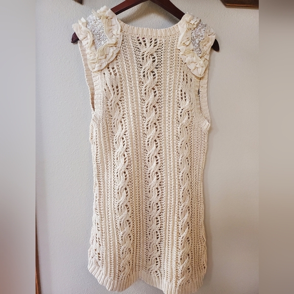 Heather B Womens SleevelessEmbellished Tunic Sweater. Size XL - Picture 7 of 7